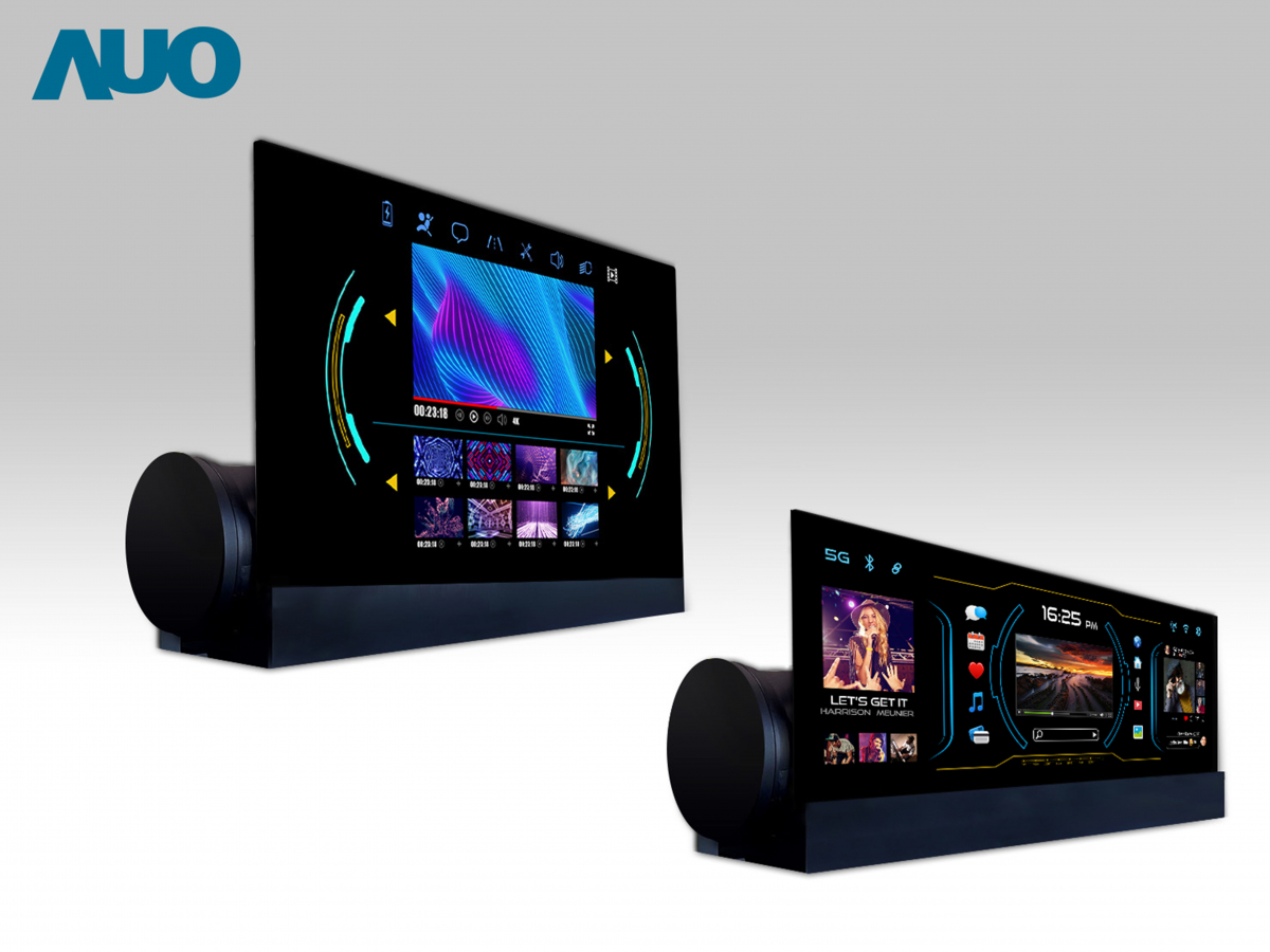 友達14.6吋可捲式Micro LED面板，導入車內資訊、影音娛樂及駕駛安全系統，翻轉智慧移動場域