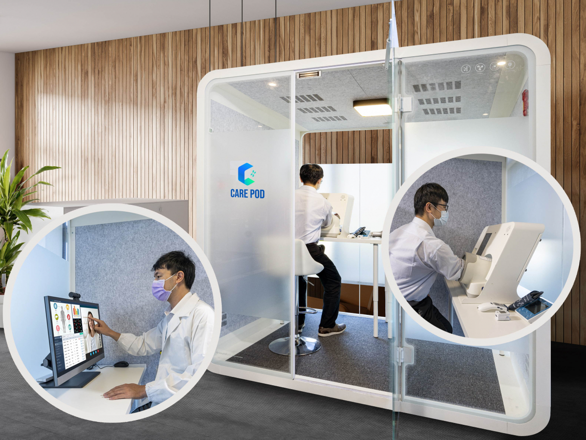 达擎于医疗科技展中展出＂远距诊疗舱＂，以因应医疗数字化及社会高龄化趋势下、复诊及慢性病患等族群对于远距看诊需求逐渐升高所推出的创新整合方案。多功能合一、高隐私性的远距诊疗舱可根据病患端与医师端的不同需求，提供弹性化及客制化功能，节省医生和病患的精力及时间