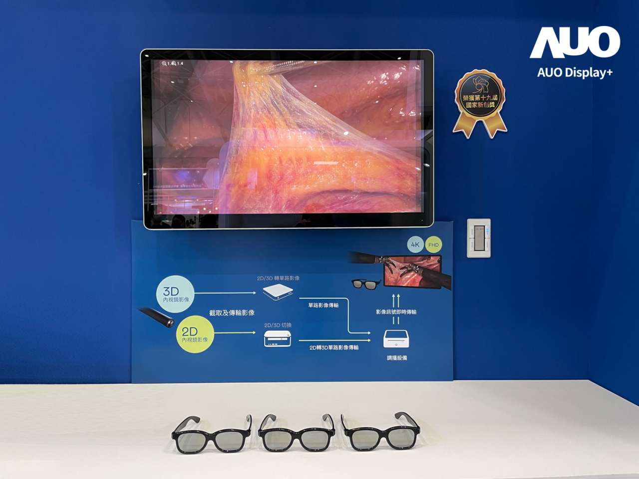 達擎寬視角3D醫療顯示器，協助醫護團隊成員於手術進行時，皆能看到一致性的3D影像，提高溝通效率，使手術更精準、快速完成達擎寬視角3D醫療顯示器，協助醫護團隊成員於手術進行時，皆能看到一致性的3D影像，提高溝通效率，使手術更精準、快速完成