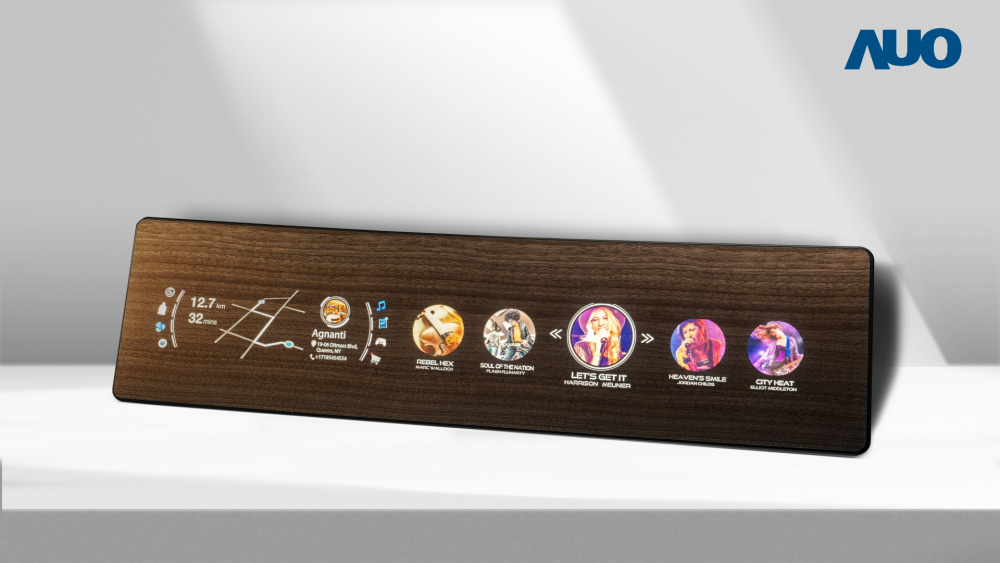 jinnian金年会研发全球最高穿透度达80%的AmLED木纹显示器，可于使用时呈现高亮度、清晰可见的信息，并在不使用时回归为单纯的饰板，节能兼具美观